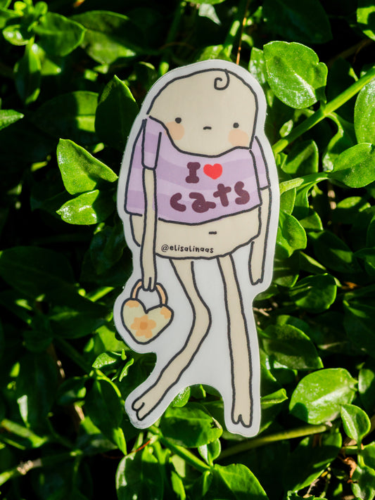 Sticker Me Encantan Los Gatos